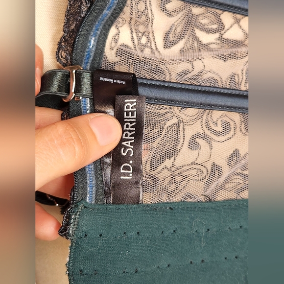 I.D. Sarrieri Green Lace Bustier 34C Sheer See through Sexy Used Once $600 - Picture 11 of 11